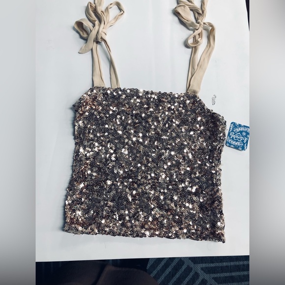 NEW Free people Sequin Cami - Picture 3 of 6